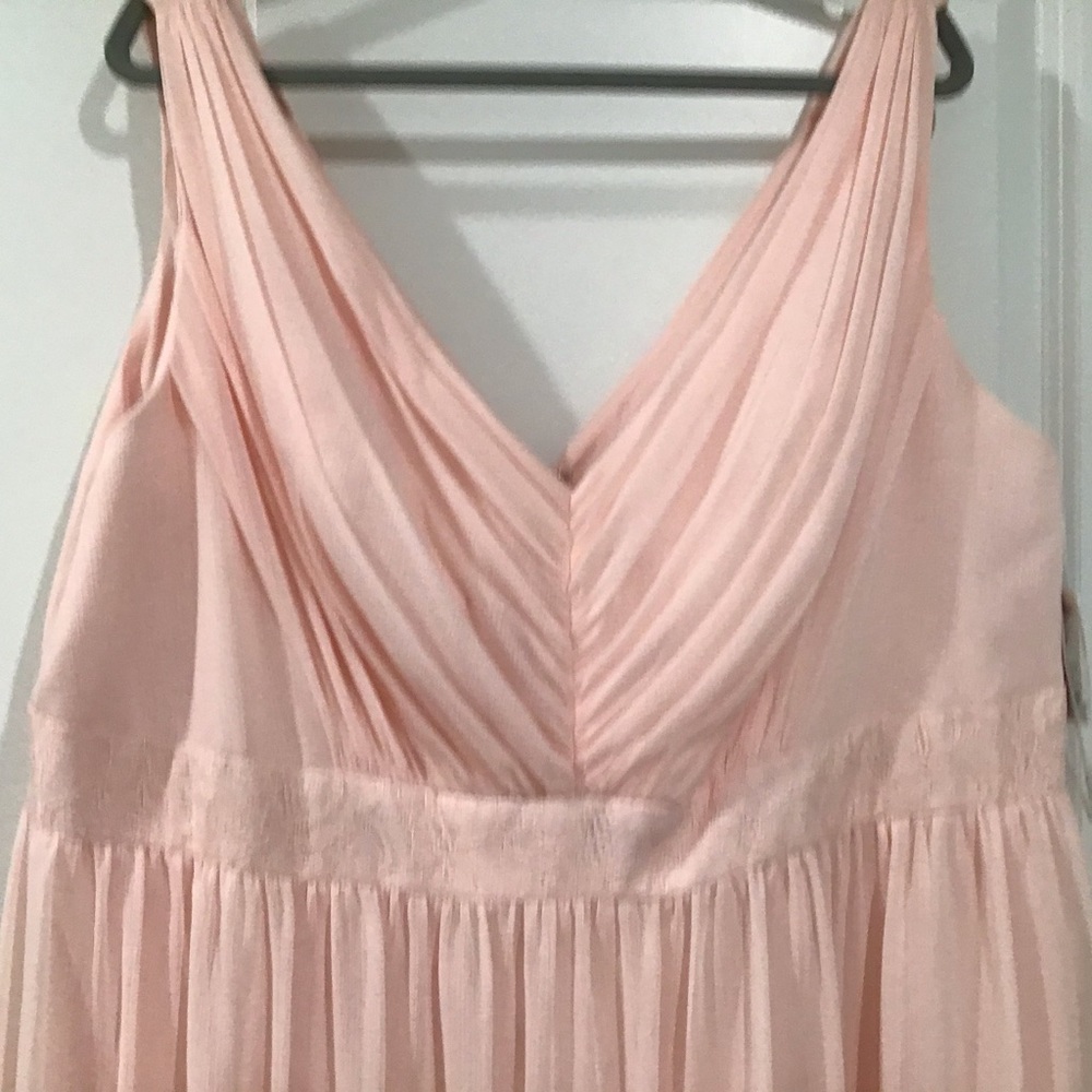 💥SALE💥Maxi Dress 22 NWT Pink Chiffon Lace David Bridal